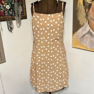 Mango polka dot slip dress size 8